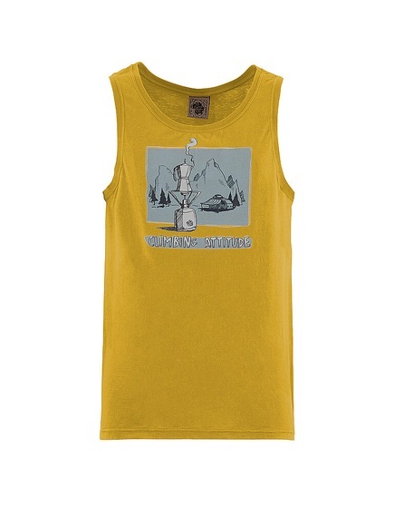E9 Herren Klettertank Caffee senf | XL