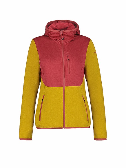ICEPEAK Damen Fleecejacke Banks Hoodie senf | XL
