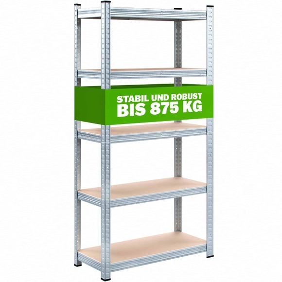 Deuba® Schwerlastregal 180x90x60cm verzinkt