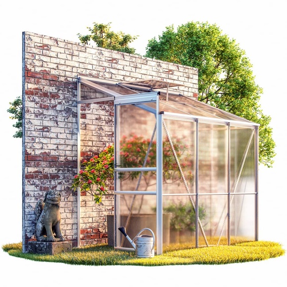 Deuba® Alu Beistellgewächshaus mit Fundament