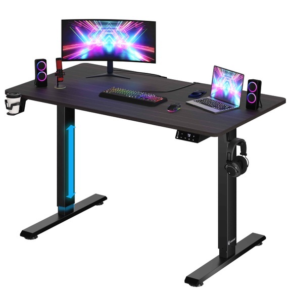 Höhenverstellbarer Schreibtisch Braun 110x60x73-118cm