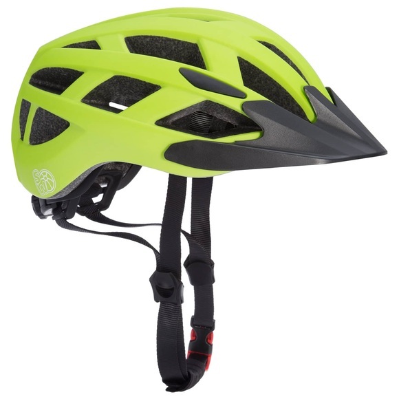 Deuba® Kinderhelm grün-schwarz Größe S