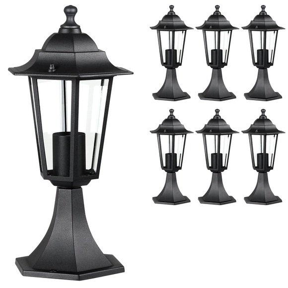 Podestlaterne Hazel 6er Set Aluminium