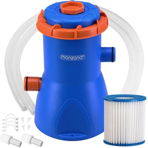 Pool Filterpumpe MZP40 Blau/Orange 3.400L/h