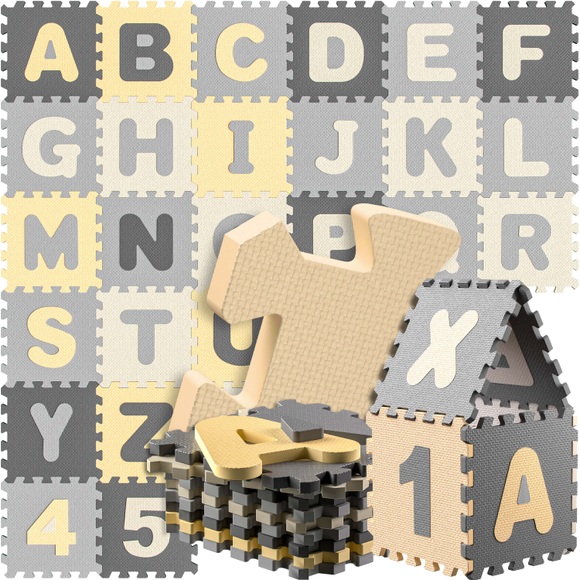 Puzzlematte 86-tlg. Grau