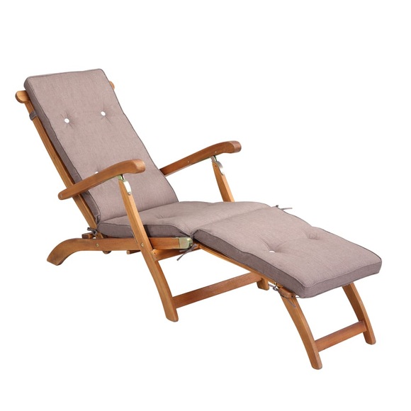 Detex Auflage Sonnenliege Creme meliert 186x42x5cm