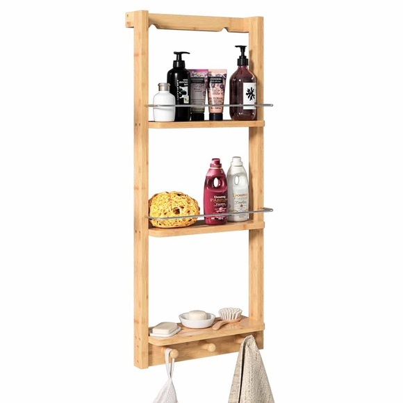 Casaria Duschregal Bambus 70x28,5x10cm