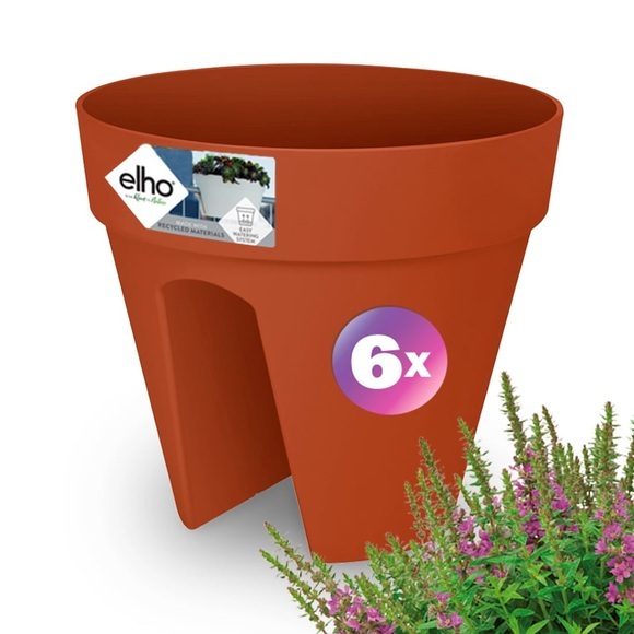 Blumentopf Terrakotta 6er-Set 28,5x25,5cm