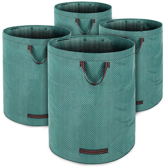 Deuba Gartentasche 4er-Set Grün je 280 Liter