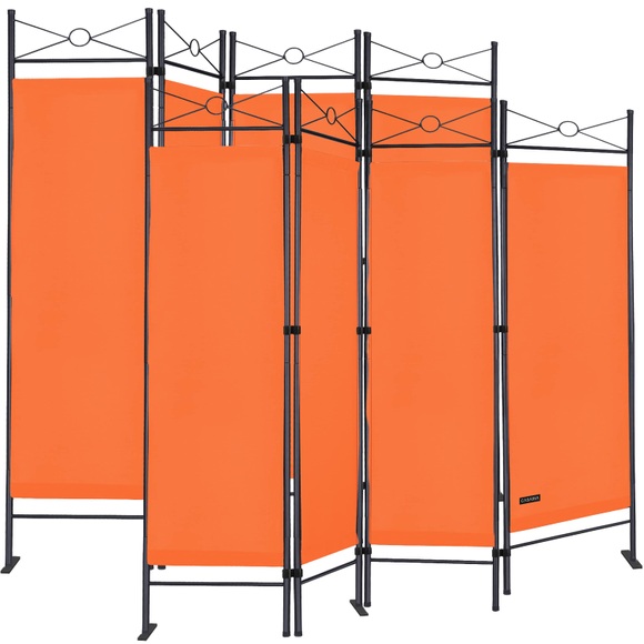 Deuba 2x Paravent Raumteiler in orange