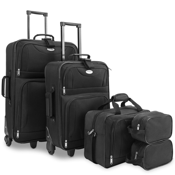 Monzana ® Koffer Set 5-tlg. Schwarz