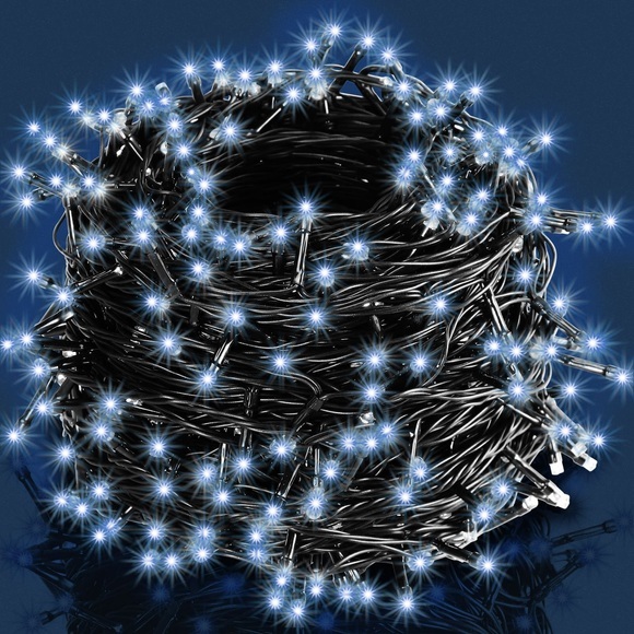 Deuba Lichterkette Weihnachten Blau 10,5m Timer