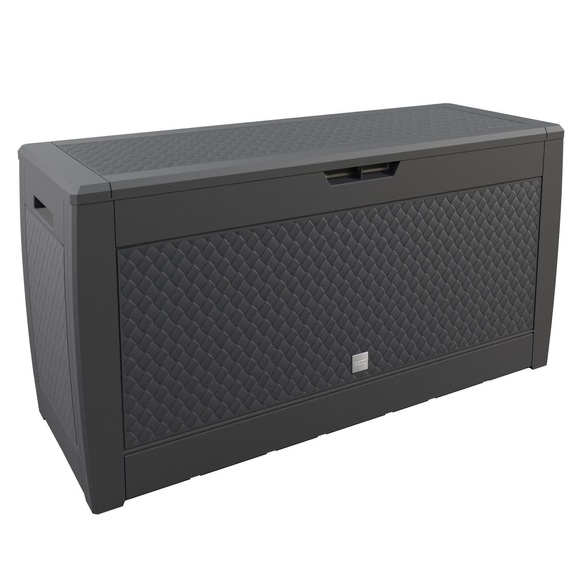 Deuba Auflagenbox Matuba Anthrazit 119x48x60cm mit Rollen