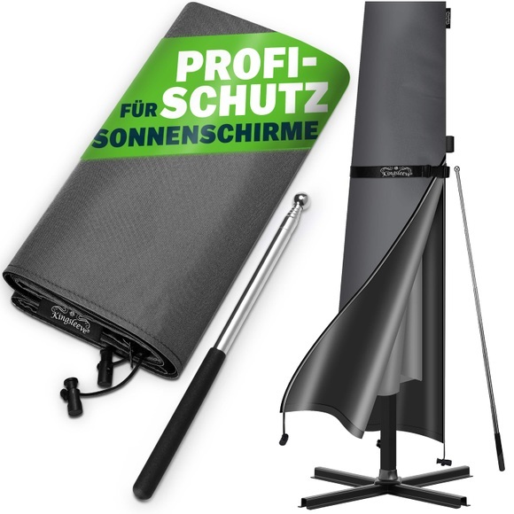Abdeckung Sonnenschirm Anthrazit 200x30cm
