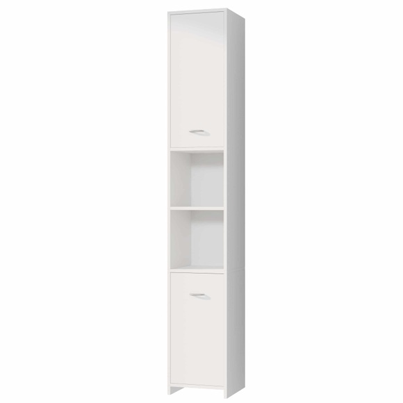 Casaria Badezimmerschrank Weiß 185x30x30cm