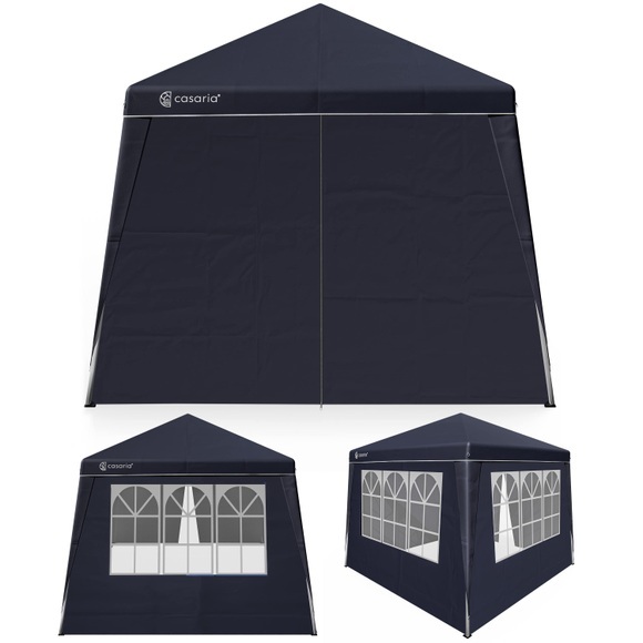 Faltpavillon Capri Anthrazit 3x3m inkl. 4 Seitenwänden