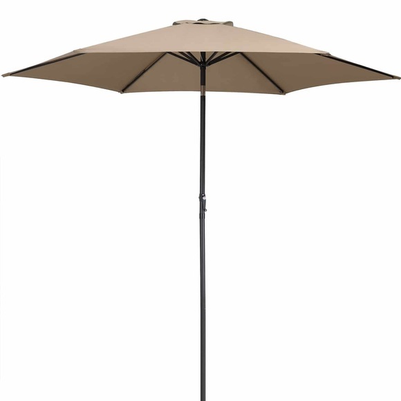 Detex Sonnenschirm Taupe Alu Ø300cm UV-Schutz 40+