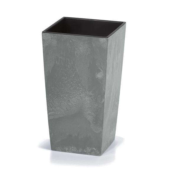 Markenartikel Blumentopf Betonoptik Grau 49L