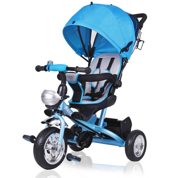 Deuba Multifunktionales Kinderdreirad Blau