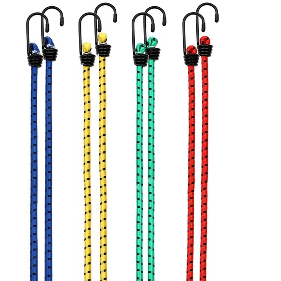 Deuba 8x Spanngummi Gepäckgummi Expander 40 - 100 cm x 8 mm Ø