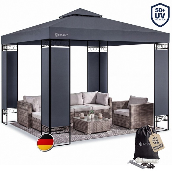 Casaria Pavillon Lorca Anthrazit 3x3m