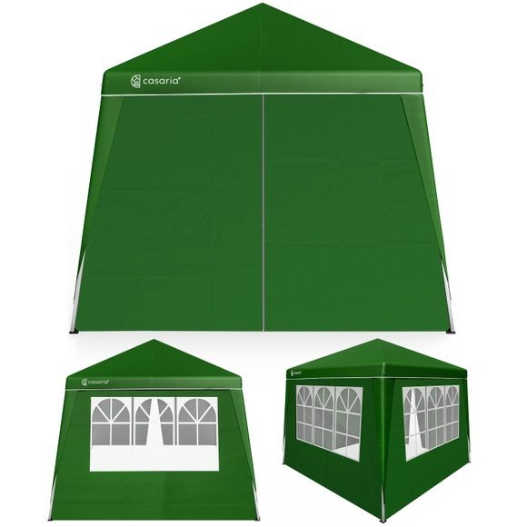 Faltpavillon Capri Grün 3x3m inkl. 4 Seitenwänden