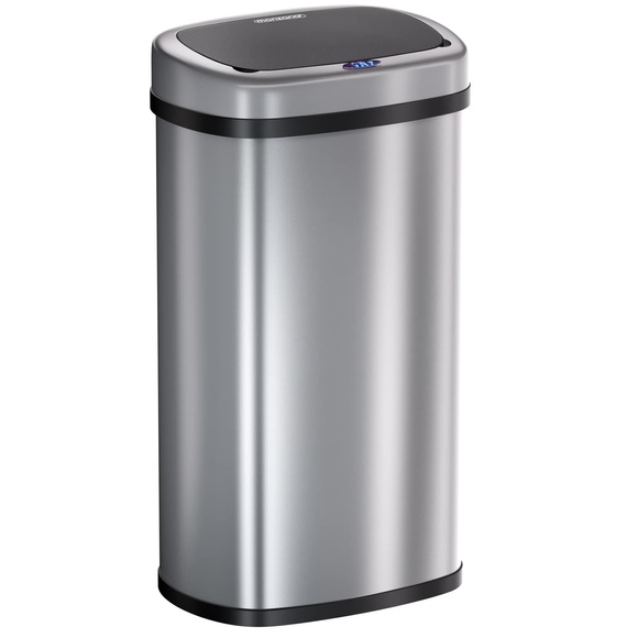 Sensor Mülleimer Edelstahl 50 Liter viereckig