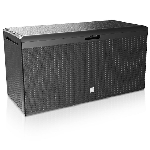 Prosperplast Auflagenbox Rato Plus Anthrazit 114x47x60cm mit Rollen