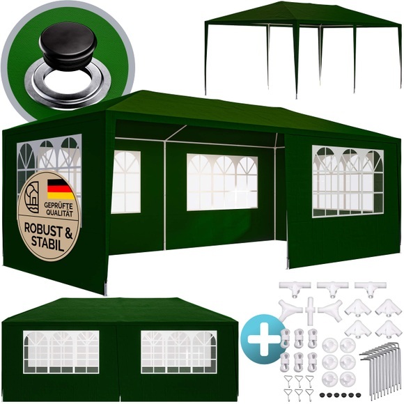 Festzelt Rimini Grün 3x6m UV-Schutz 50+