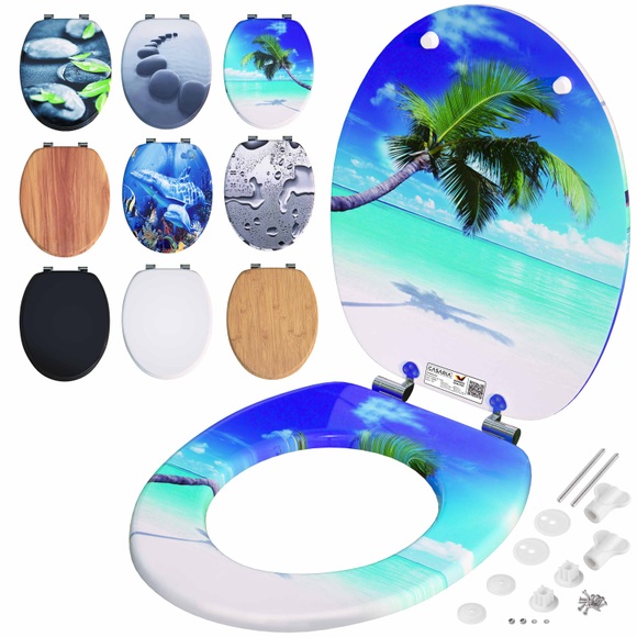Casaria Toilettensitz Strand mit Absenkautomatik