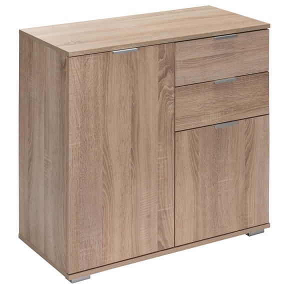Casaria Sideboard »Alba« Eiche mit 2 Türen und Schubladen - Typ DB121