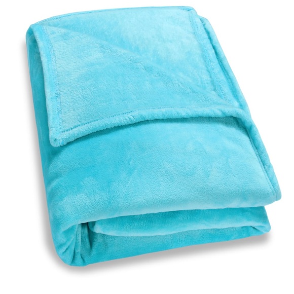 monzana® Kuscheldecke - Tagesdecke 200x150cm - hellblau