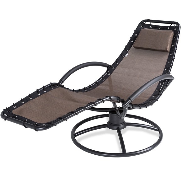 Casaria Relaxliege Eve Mokka mit Schaukelfunktion