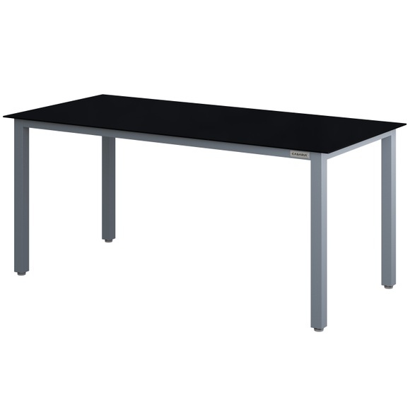 Gartentisch Bern Silber Alu 190x90x75cm