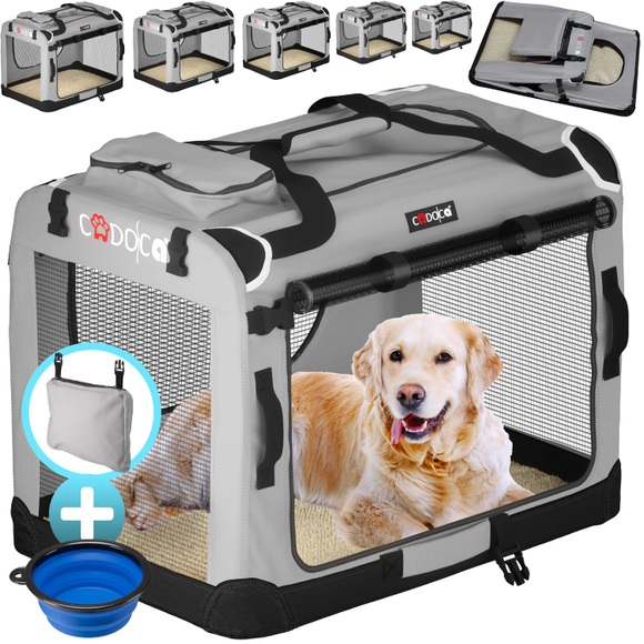 CADOCA Hundetransportbox Cadoca faltbar - Größe XXL