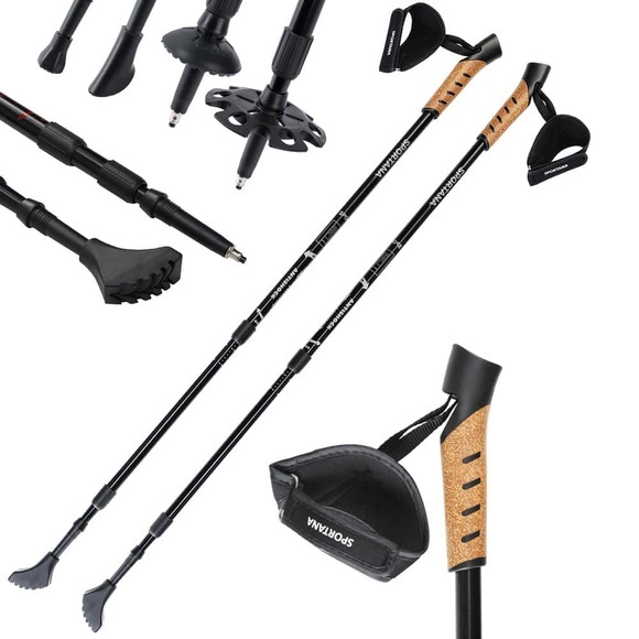 Deuba Sportana Nordic Walking Stöcke - grau