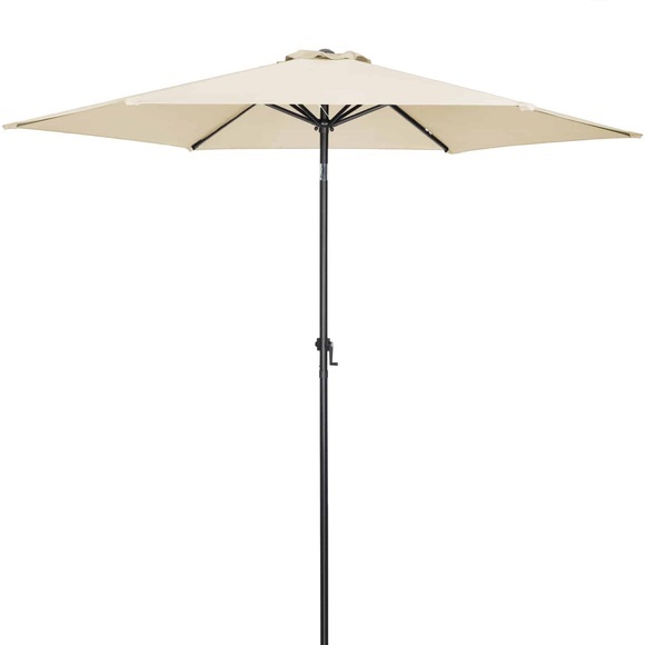 Kingsleeve Sonnenschirm Beige Alu Ø300cm UV-Schutz 40+