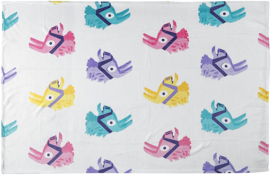 Fortnite Loot Llama Fleece-Decke multicolor