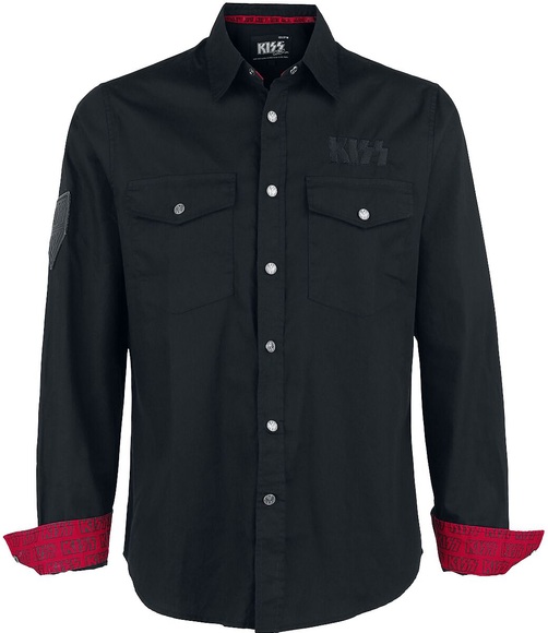Kiss EMP Signature Collection Hemd schwarz/rot