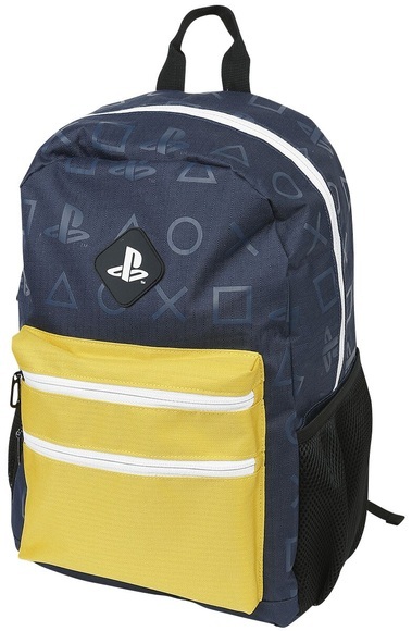 Playstation Colour Block Rucksack blau/gelb