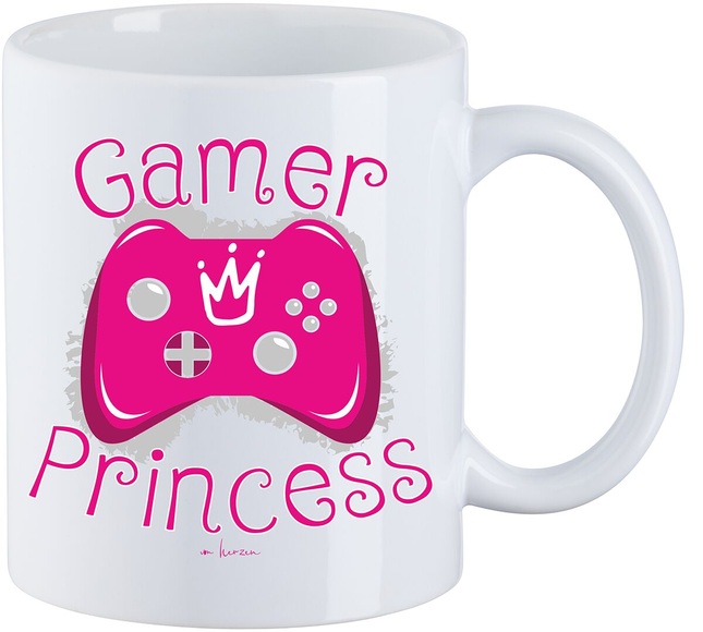 Gamer Princess Tasse weiß