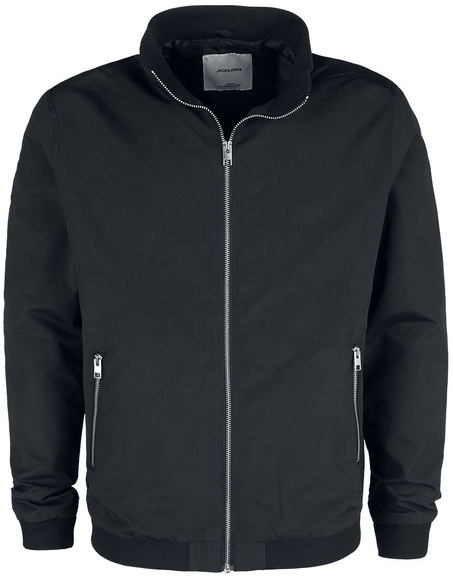 Jack & Jones JJERUSH HARRINGTON BOMBER Jacke schwarz