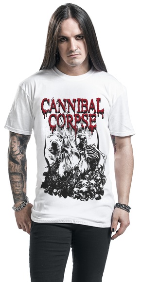 Pile Of Skulls (White) T-Shirt XL