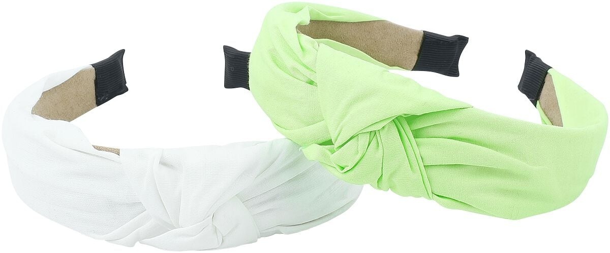 Urban Classics Light Headband With Knot 2-Pack Haarreifen grün/weiß