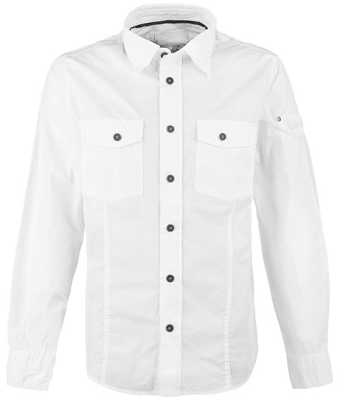 Brandit - Shirt slim MEN white 3XL