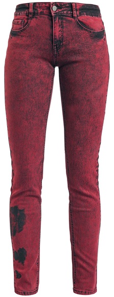Full Volume by EMP Skarlett in rot mit Waschung Girl-Jeans rot