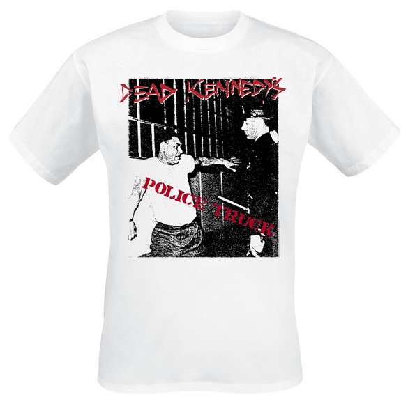 Police Truck (White) T-Shirt XXL