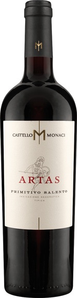 Red wine Castello Monaci Artas Primitivo Salento IGT Apulia € 25,32 per l
