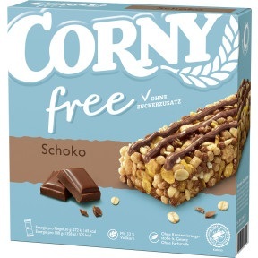 CORNY Free Riegel Schoko, 120 g