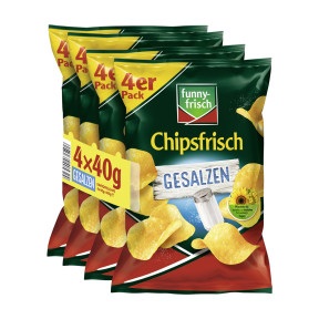 Funny-Frisch Chipsfrisch gesalzen 4x 40g